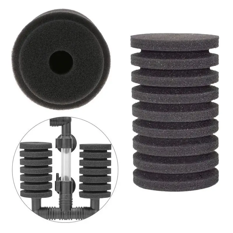 Аквариумная губка M/L для воздушного насоса QS, биохимический аксессуар для фильтрации, замена аквариумных фильтров Aquario для домашних животных.