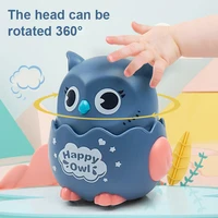 4pc funny animal owl snails inertial car toy press sliding classic wind up toys baby boy girl pull back toy kids christmas gifts