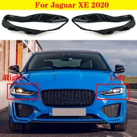 car light caps transparent lampshade front headlight cover glass lens shell cover for jaguar xe 2020