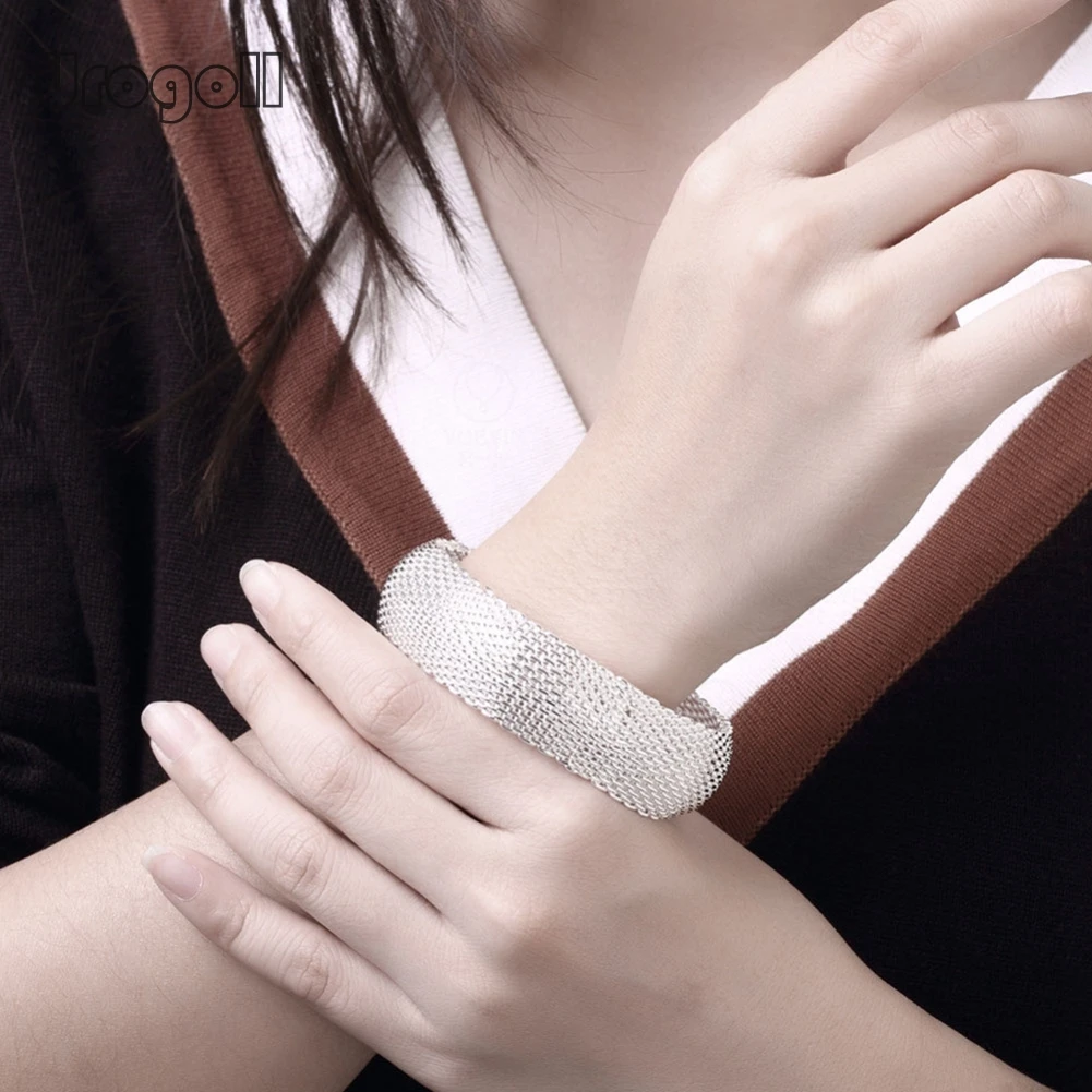 

Fashion Noble silver 925 plated Jewelry Bracelet Anniversary Wedding Jewelry Necklace Earrings for Women Jewelry Gifts