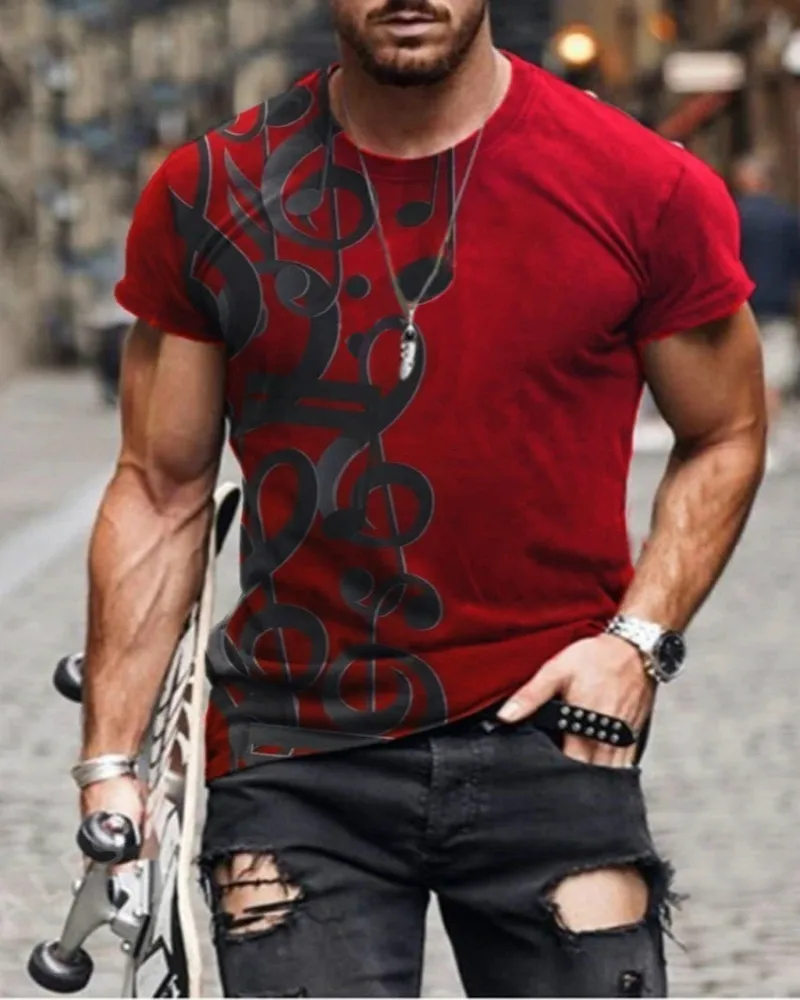 

2021 Summer Street Fashion Graffiti Men's Spades A Couples 3D Printing Creative Casual Shirt Plus Size Short-Sleeved T-Shirt