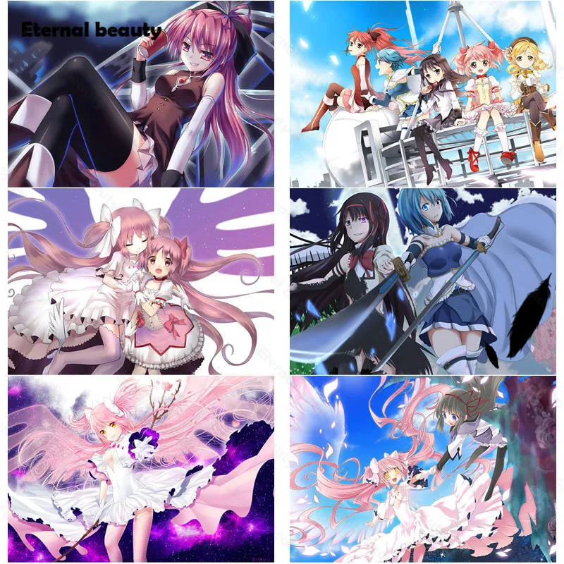 

Gift Diamond Painting 5D Full Square Round Drill Japanese Anime Diamond Embroidery Cross Stitch Mosaic Girls Home Wall Decor