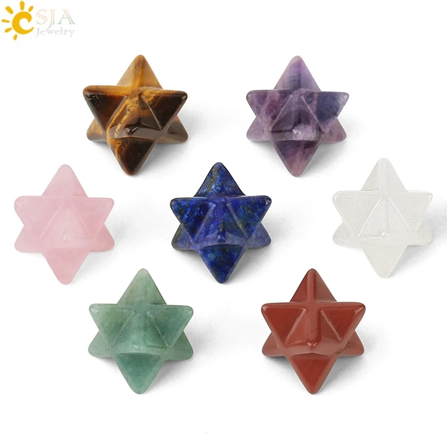 Кристалл CSJA Star Merkaba натуральный камень Merkabas для самостоятельного изготовления