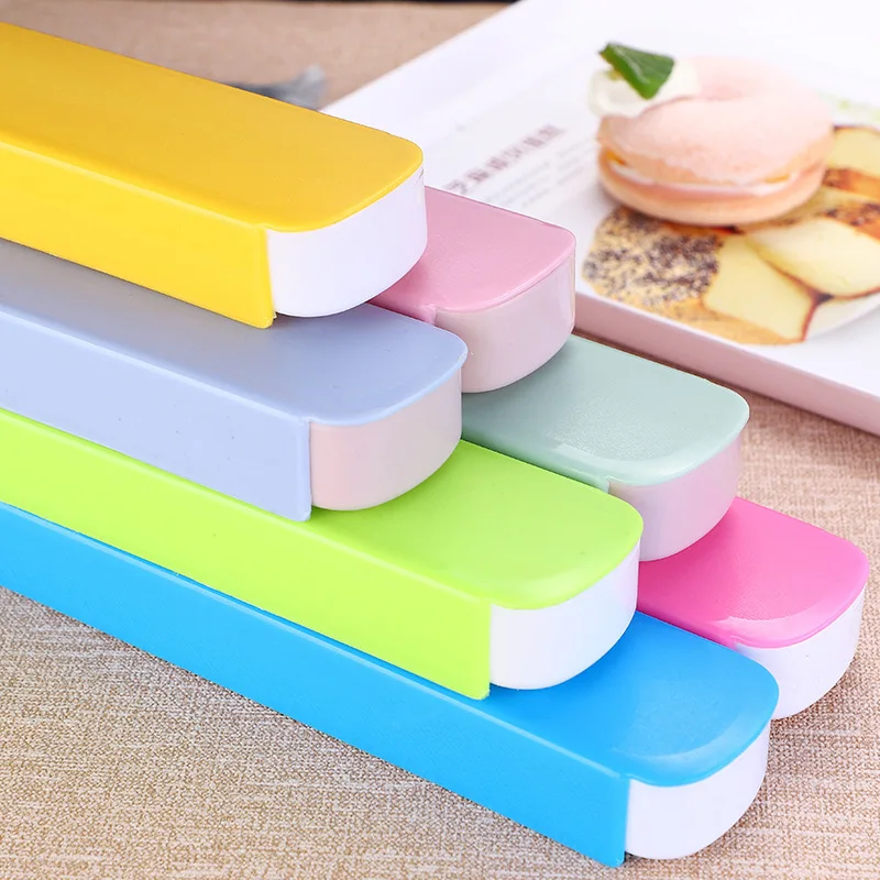 Цветная коробка для столовых приборов пластиковая портативная выдвижная