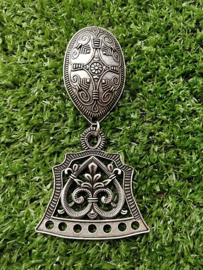 Покрытие антикварным серебром SanLan 10th Century Baltic Viking брошь с черепахой набор с ангарами 1 шт - Окраска металла: Покрытие антикварным серебром