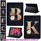 Кожаный чехол-подставка для планшета Apple iPad 10,2 дюйма 9 поколения 2021, складной чехол с принтом + стилус