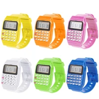 Fad Children Silicone Date Multi-Purpose Kids Electronic Calculator Wrist Watch
