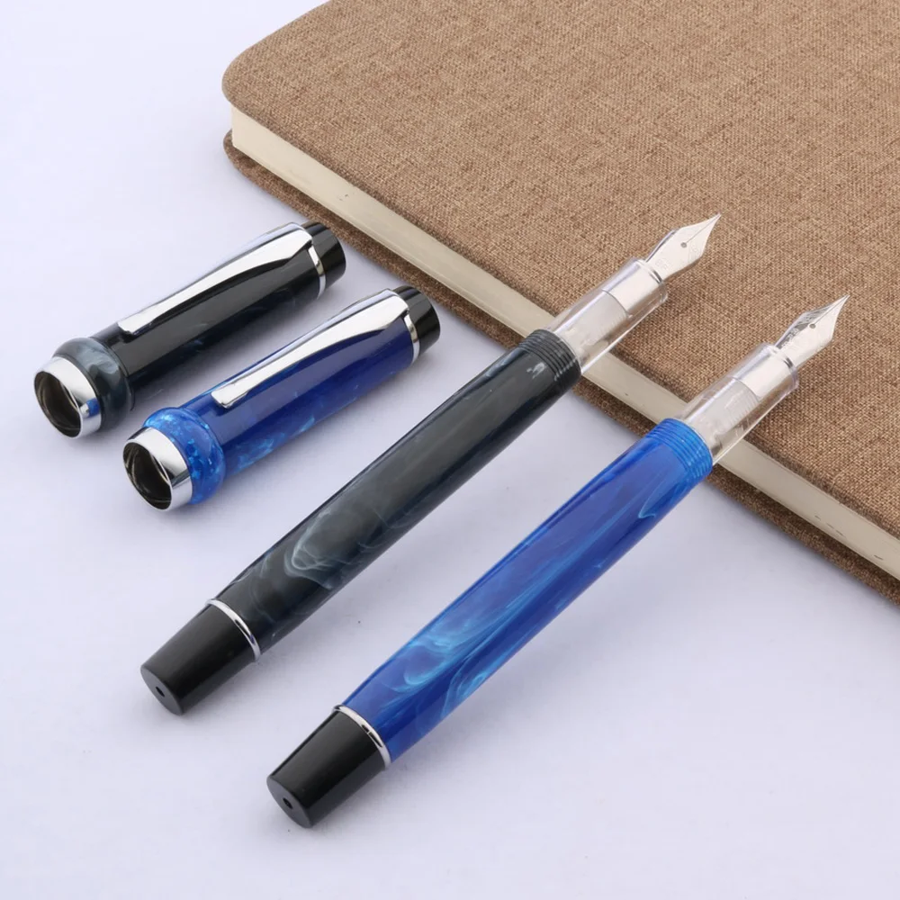 Ручка перьевая чернильная из прозрачного пластика|plastic fountain pen|black penfountain pen transparent