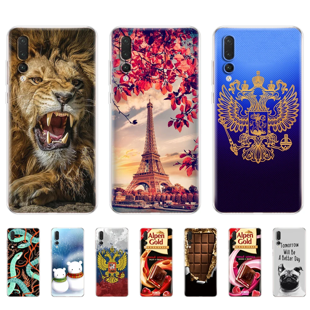 Силиконовый чехол для Huawei P20 Lite 5 84 дюйма прозрачный чехол-бампер телефона huawei P 20