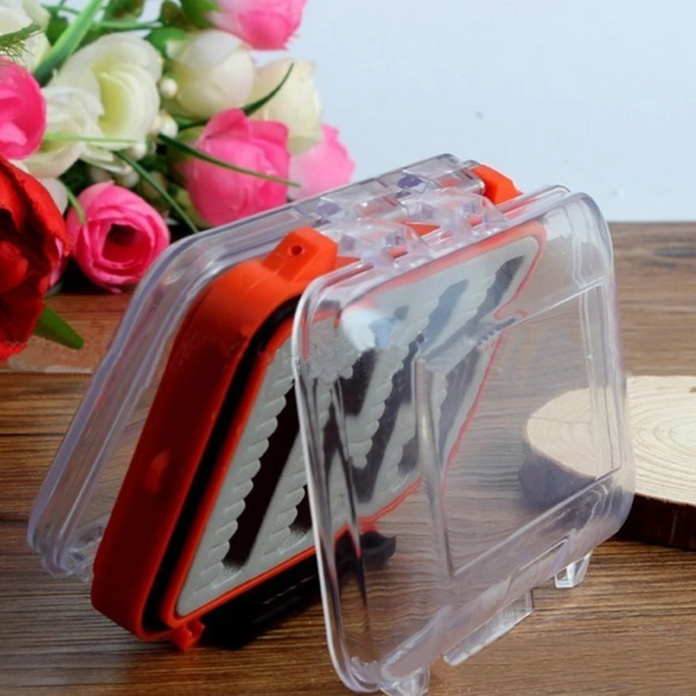 1pc Plastic Fishing Lure Box Gear Fish Squid Line Transparent Fly Hooks Outdoor Hook Road Accessories Boxs | Спорт и развлечения