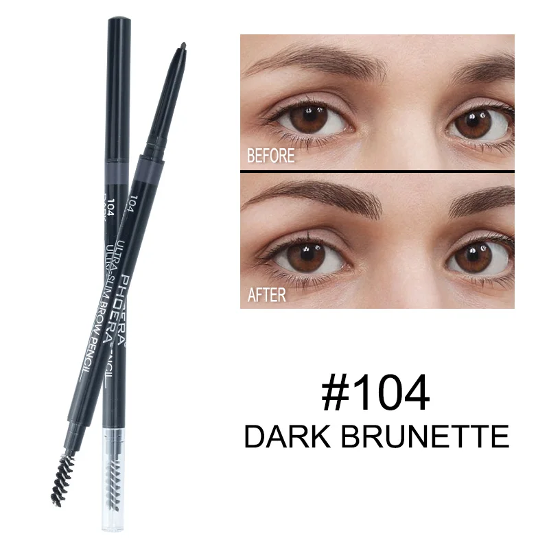 2 In 1 Eyebrow Pencil Natural Double Ended Longlasting Waterproof Black Brown Tint Eye Brow Tatoo Pen Makeup Tool | Красота и