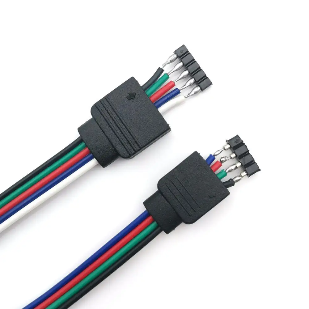 5 пар 4Pin RGB 5PIN коннектор RGBW линейный адаптер контактный тип вставки