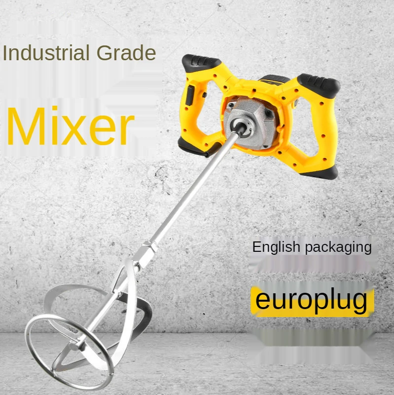 2400W Electric Industrial Mixer Cement Mixer 6 Variable Speed High Power Paint Concrete Handheld Steering Wheel Mixer 220V