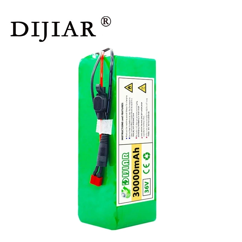 Аккумуляторная батарея для электромобиля DiJiar 36 В 30 Ач 10S4P 18650 500 Вт мощный мотоцикл