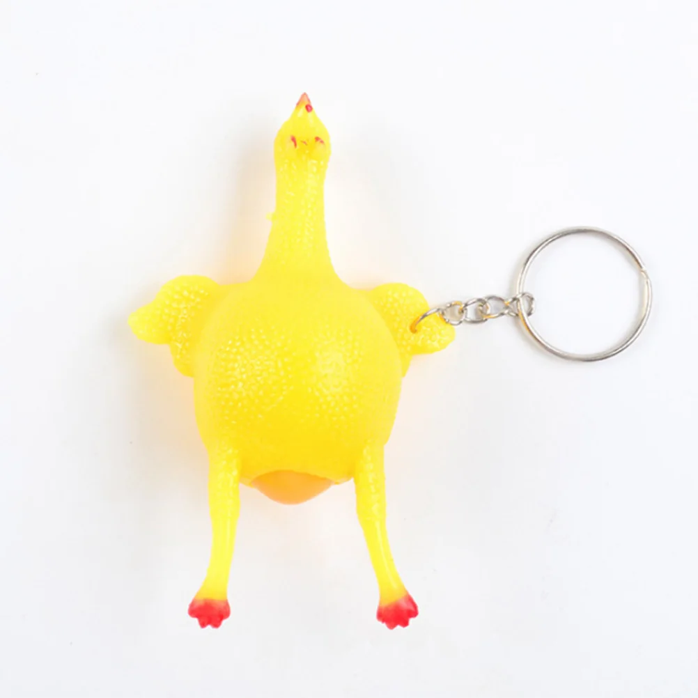 Новинка креативная забавная игрушка брелок для ключей в виде жареной курицы