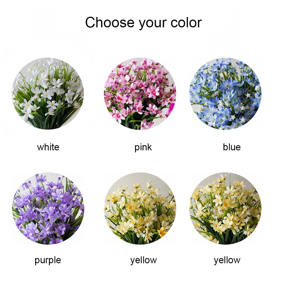 2 шт. искусственный букет цветов 7 вилка Орхидея водная трава растение