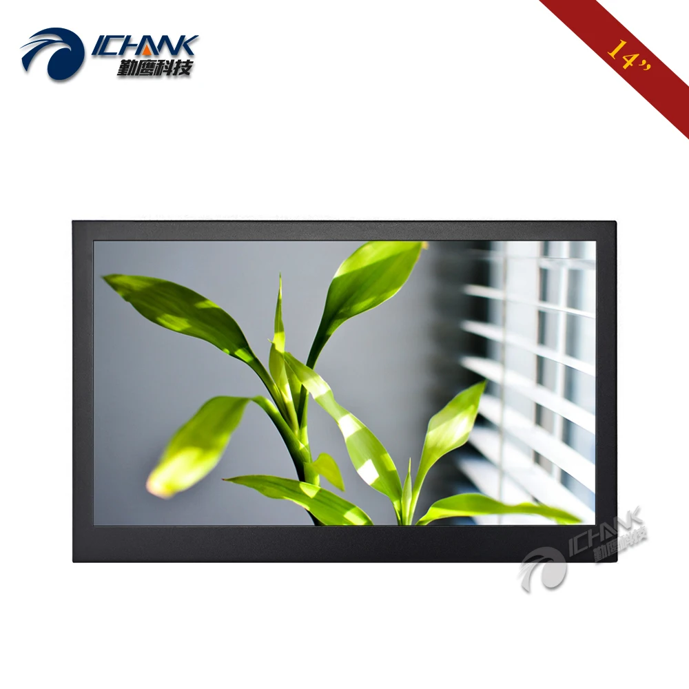 ZB140TN-56/14 дюймов 1920x1080p 16:9 ips AV BNC HDMI VGA встроенный динамик пульт дистанционного управления монитор ПК ЖК-экран u-диск видеоплеер