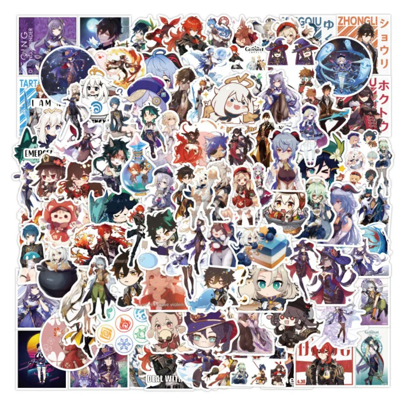 

50/100Pcs/Set Game soul Graffiti Waterproof Skateboard Travel Suitcase Phone Laptop Luggage Stickers Cute Kids Girl Toys