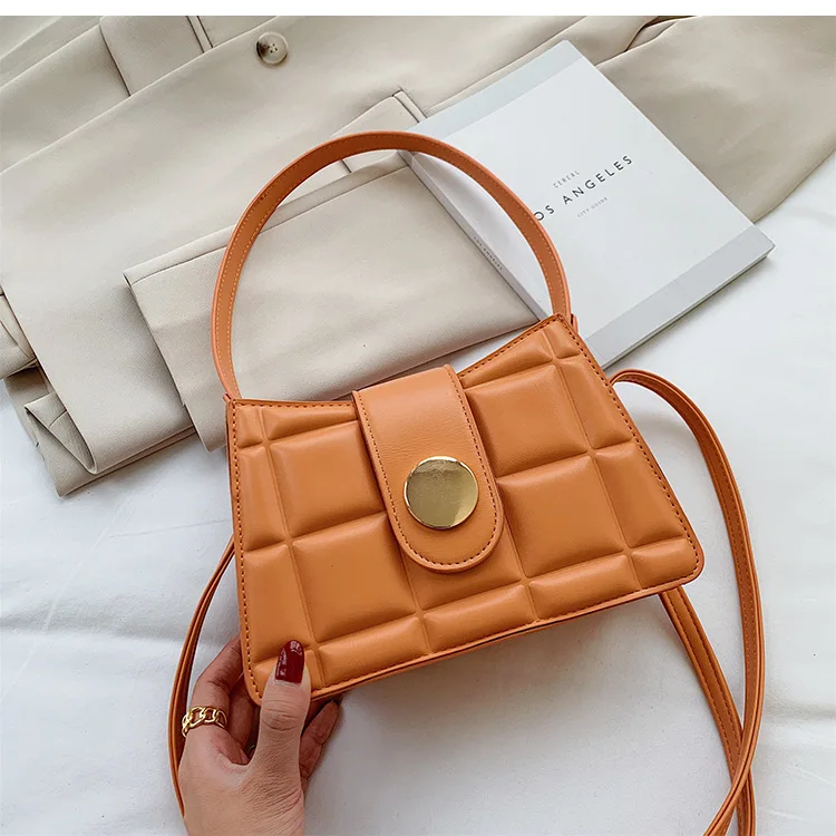 

Handbag Ladies 2020 Leather Popular New Fashion Artificial Leather Square Shoulder Bag Brand Designer Messenger Bag