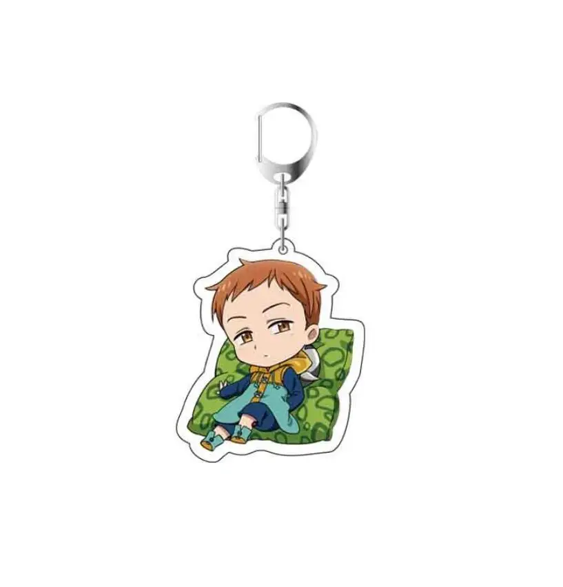 The Seven Deadly Sins Meliodas Ban King Zeldris Hawk Acrylic Figure Pendant keychain Keyring Collection Model Toy Gifts |