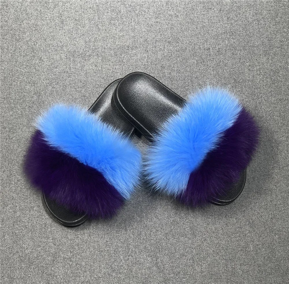 Женские меховые тапочки женская обувь Симпатичные плюшевые пушистые сандалии из