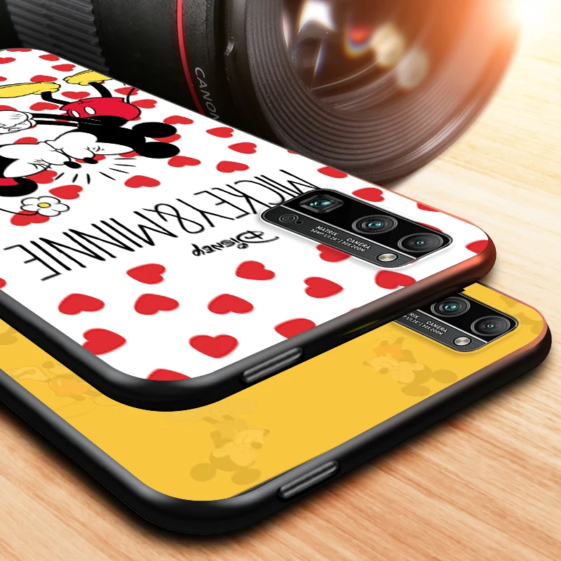 

Lovely Disney Mickey for Huawei Honor V30 20 Pro X10 9S 9A 9C 9X 8X 10 9 Lite 8 7 Pro Silicone Soft Black Phone Case