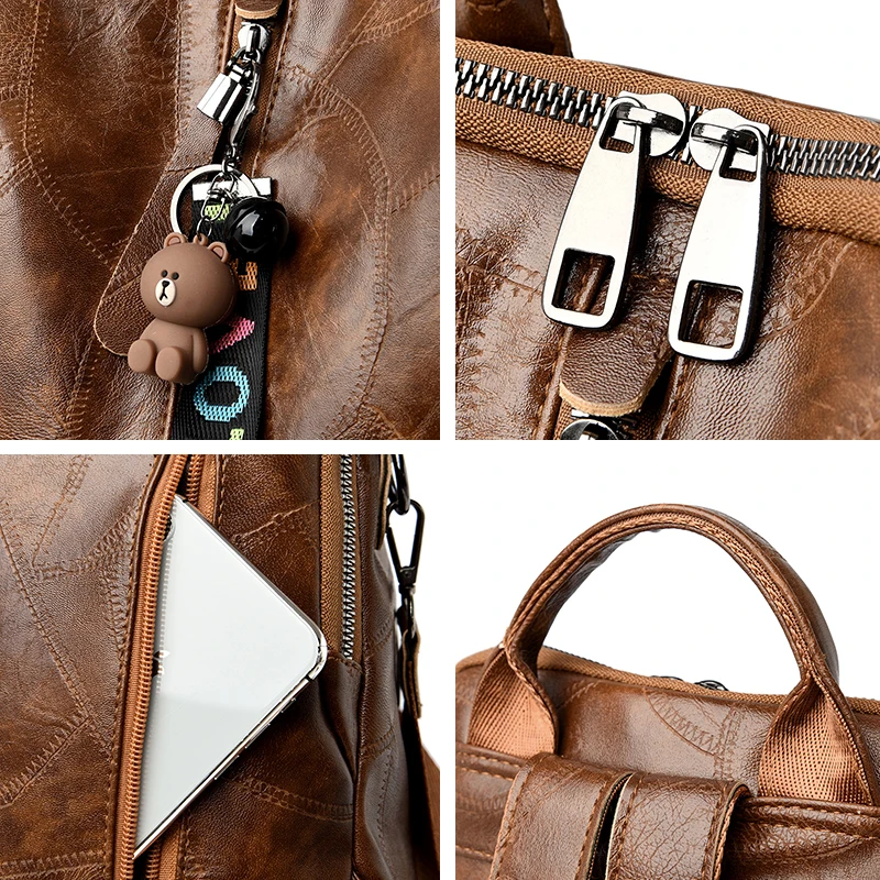 Новинка 2020 Модный женский рюкзак из высококачественной искусственной кожи