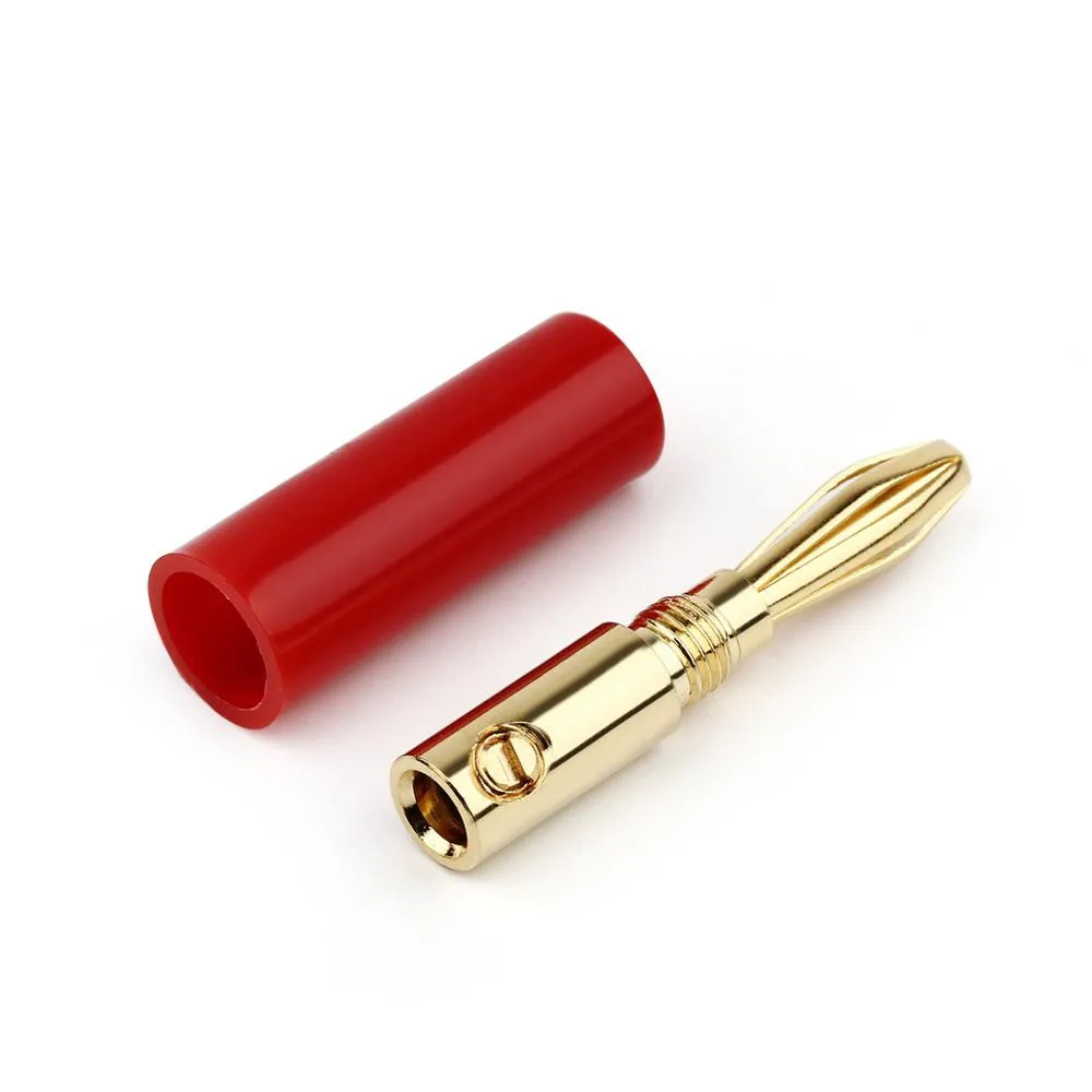 Hi-Fi банановый разъем Медный позолоченный Бесплатная Сварка аудио усилитель