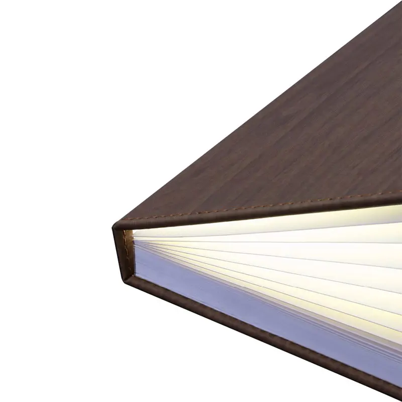 

Portable Rechargeable USB Foldable Wooden Book Shape Reading Light Desk Lamp Nightlight Creative for Home Decor Warm White