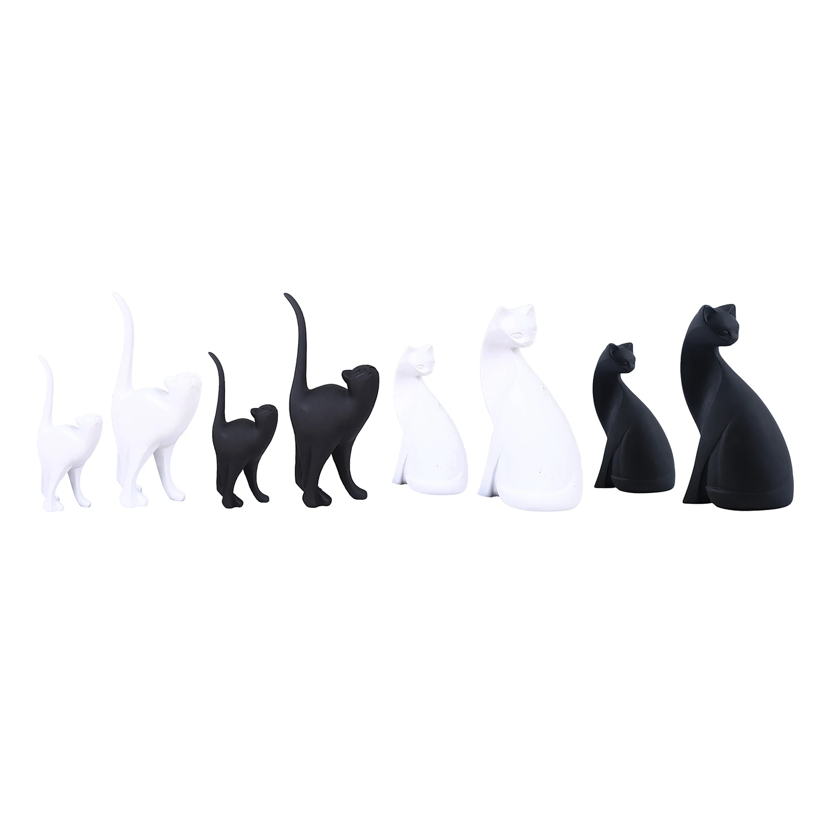 

Resin Cat Figurine Shelf Bookshelf Sculpture Livingroom Desktop Statue