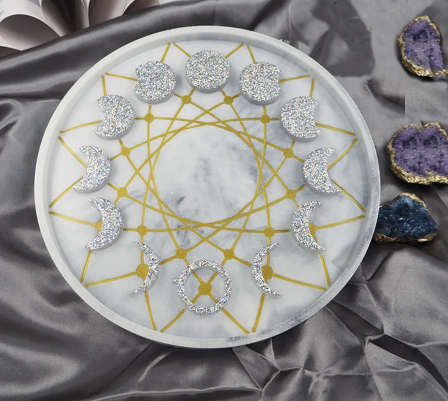 Форма для украшения лунного затмения звезды фазы Луны диск циферблат часов