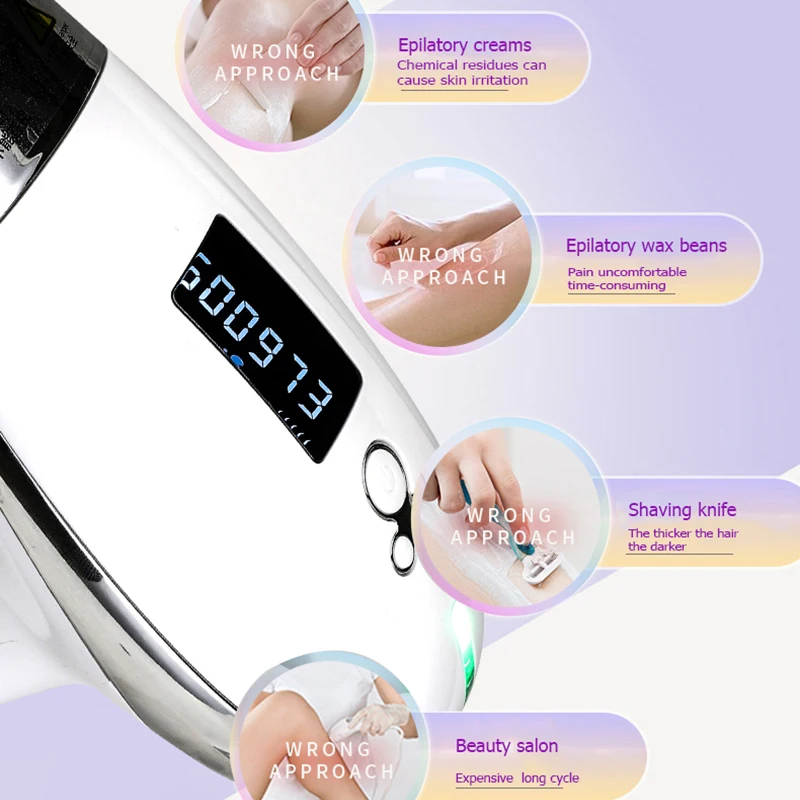 2020 новейший лазерный эпилятор для женщин электрический 500000 раз ЖК дисплей IPL