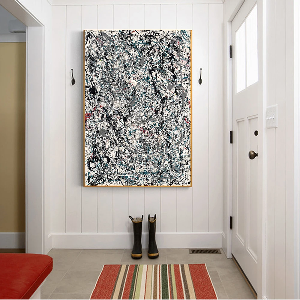 Citon Jackson Pollock 》 номер 19 Холст Современное искусство Масляная живопись всемирно
