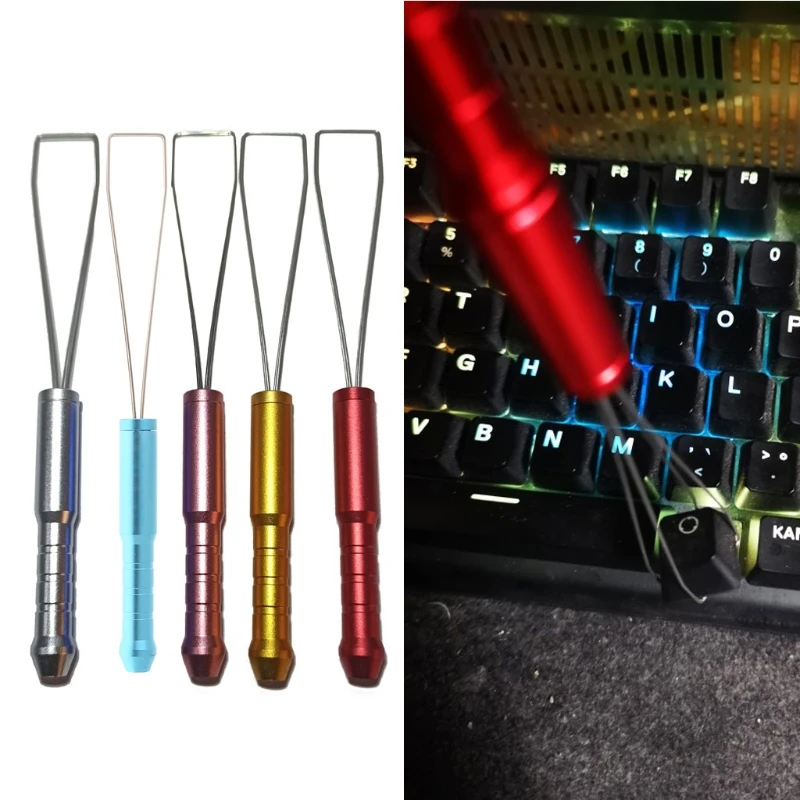 

Multi-function Key Cap Remover Keyboard Keycap Puller Adjuster For Mechanical Keyboard Cleaning Tool Aluminium Alloy