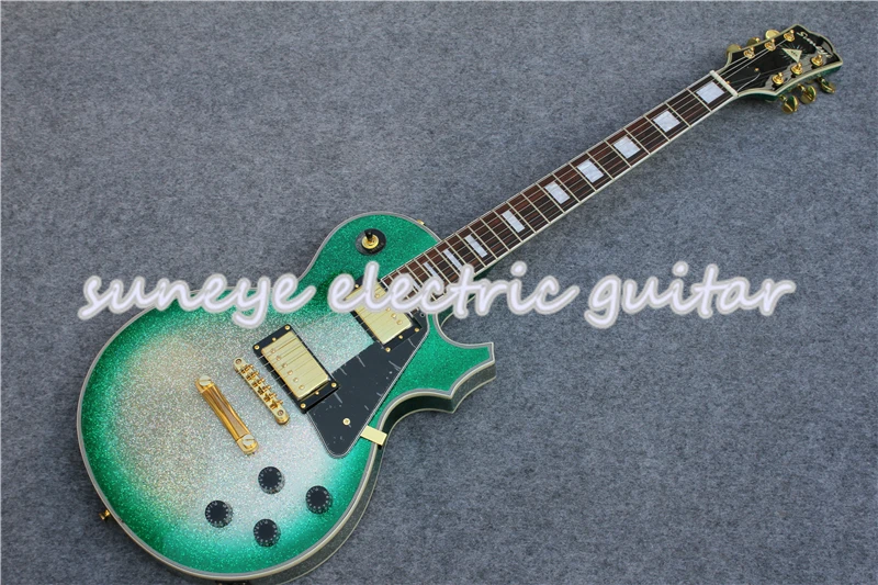 Новое поступление электрогитара Suneye с зеленой отделкой на заказ набор для гитары