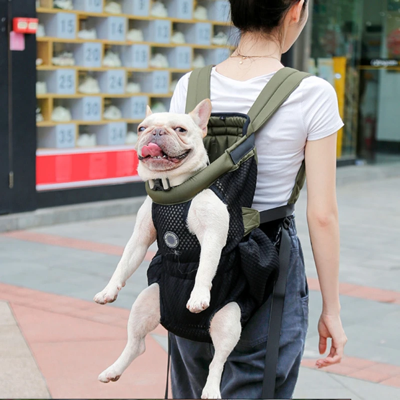 Lightweight simple for Pets Going Out Backpack Dogs Shoulders Chest Bag Breathable Mesh Oxford Cloth Dog | Дом и сад