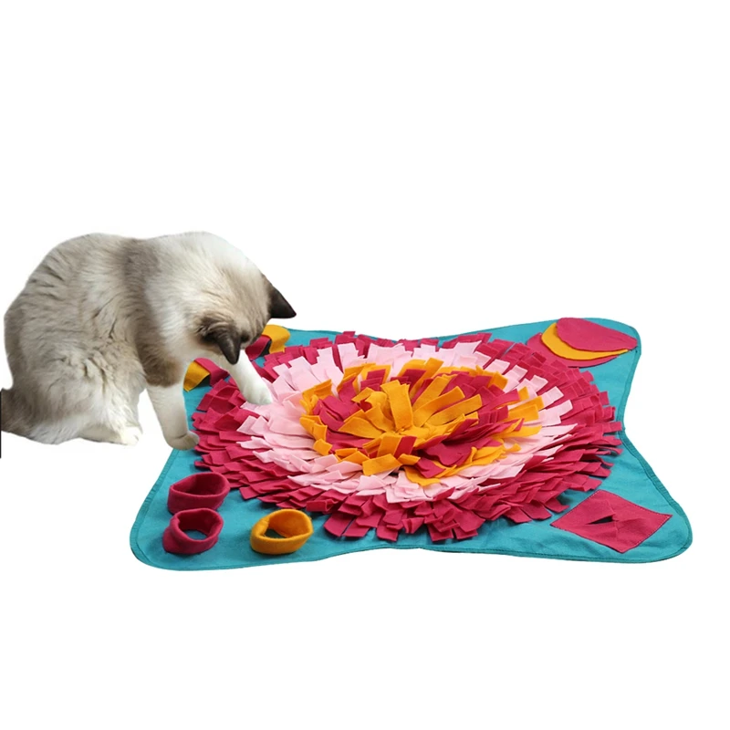 

Interactive Pet Sniffing Mat Washable Training Blanket for Dog Cat Smell Training Pad Consume Energy Puzzle