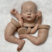 18 20 inch painted solid soft silicone bebe reborn kits bonecas reborn diy unassembly lifelike reborn doll accessories
