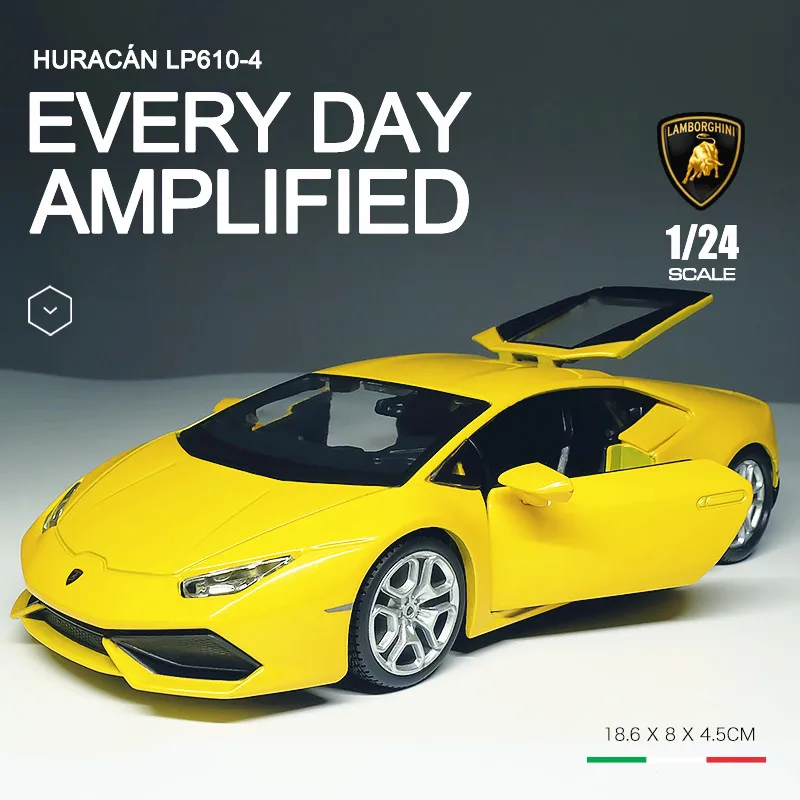 Модель автомобиля Welly 1:24 Lamborghini Huracan LP610 из сплава литой и игрушечный автомобиль