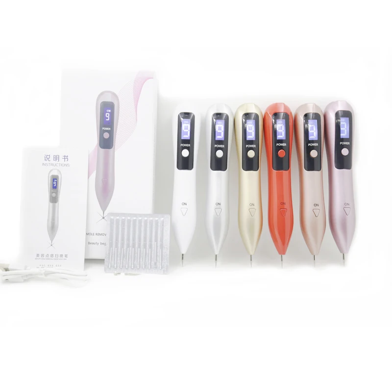 9 Level Spot Mole Removal Pen LED Plasma freckle Skin Tighenting Remover Wart Tag Tattoo Device | Красота и здоровье