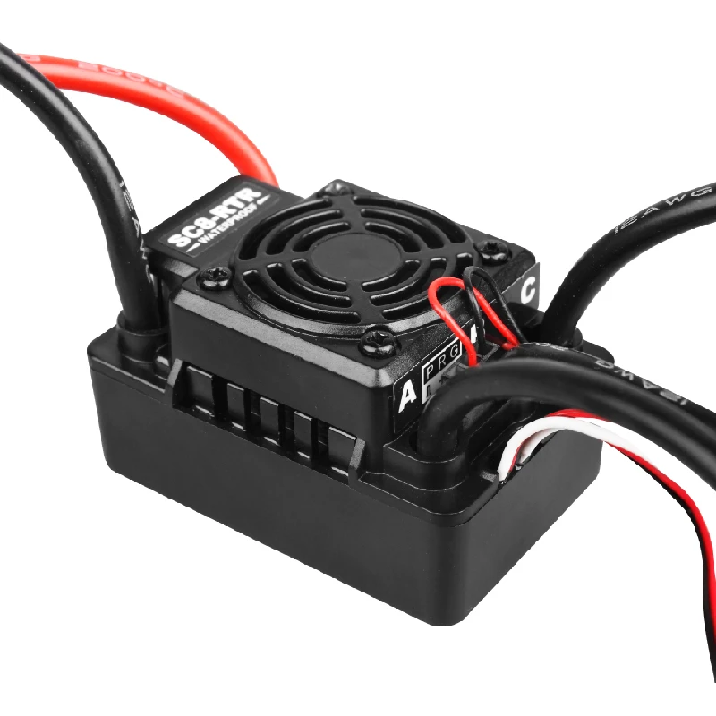 EZRUN WP SC8 водонепроницаемый 120A бесщеточный ESC 1:10 внедорожный большой фут короткий