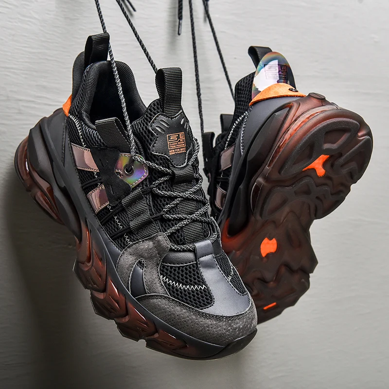 

Мужские кроссовки на массивной резиновой платформе, повседневная спортивная обувь для бега