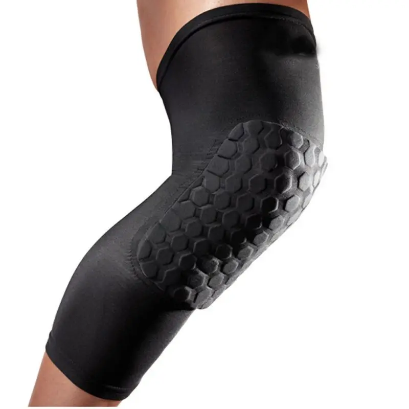 

Adult Men Kids Sports Basketball Pad Leg Knee Long Sleeve Protector Gear Crashproof Legwarmers With Air Cushion 1piece