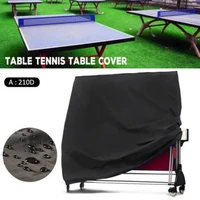 adjustable multi outdoor ping pong table protector household folding table tennis oxford cloth cover black waterproof anti dust