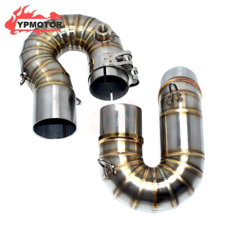 

Выхлопная труба CBR1000 для мотоцикла, 51 мм, слипон, среднее звено, Соединительная труба среднего звена, глушитель для Honda CBR1000RR 2008-2016 2009