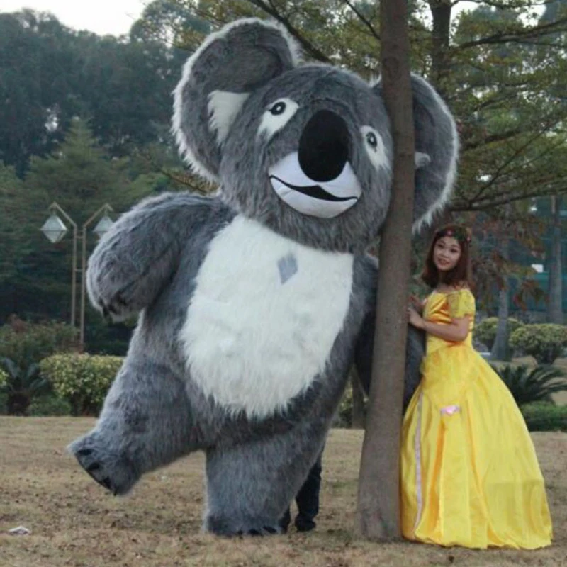 Надувной костюм талисман Koala для косплея вечеринки рекламы карнавала Хэллоуина