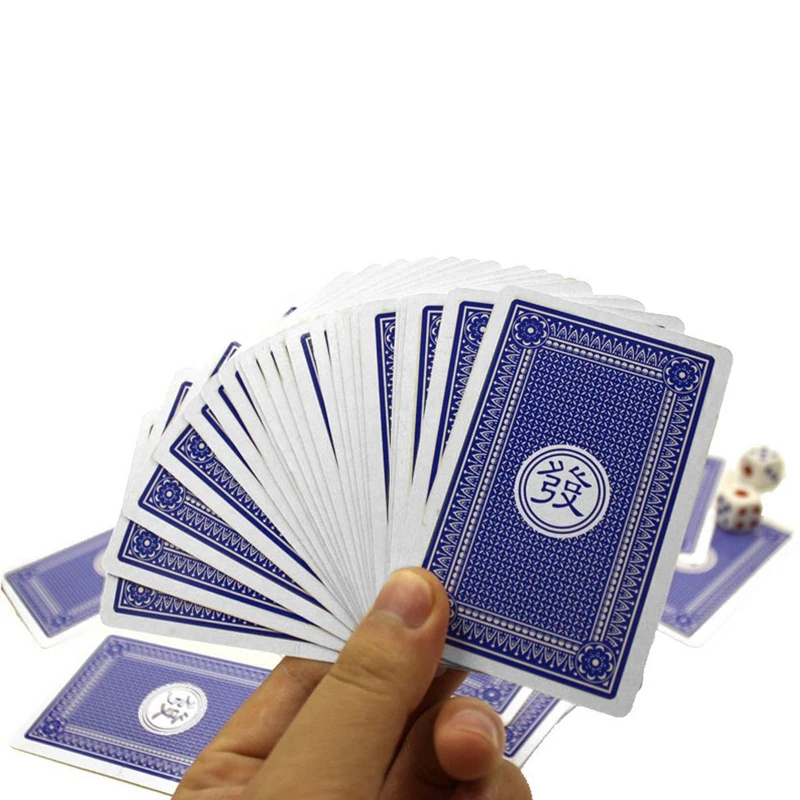 144 шт./компл. мАч Чен-бумага для Маджонга Китайские игральные карты игровая деталь