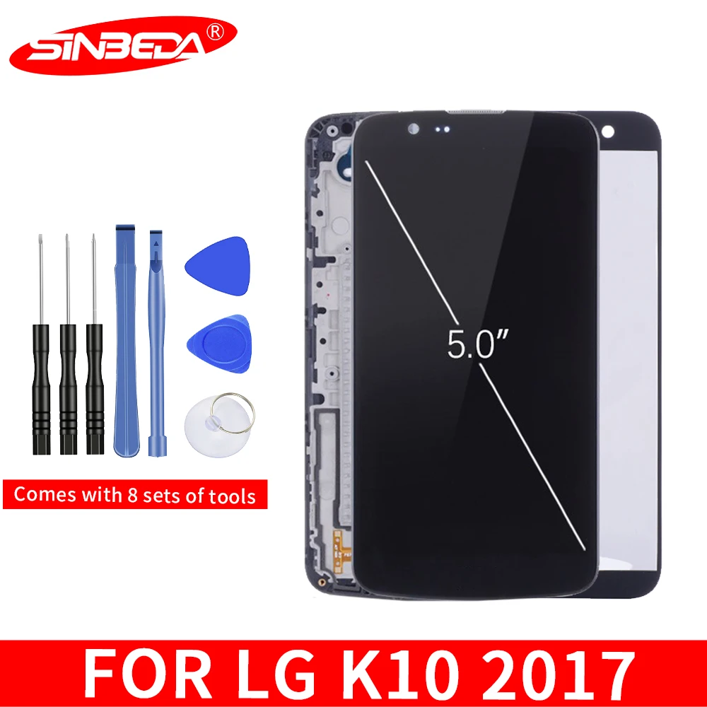 Sinbeda 5 3 &quotдисплей для LG K10 2017 LCD сенсорный экран дигитайзер Замена дисплей M250 M250N
