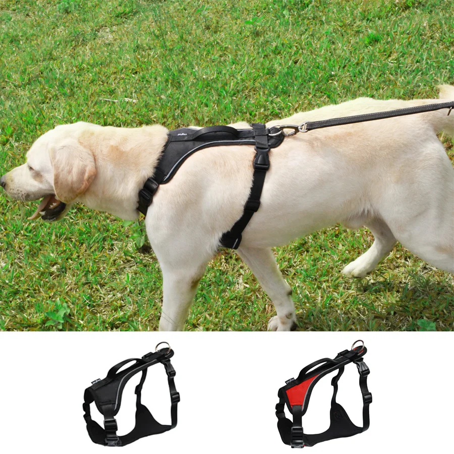 

Dog Harness Soft Padded Dog Vest Harness no pull Reflective Dog Strap Easy Control Handle for Medium and large Dog Walking