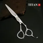 Титановый Профессиональный парикмахерский Набор для стрижки волос филировка ножницы для волос